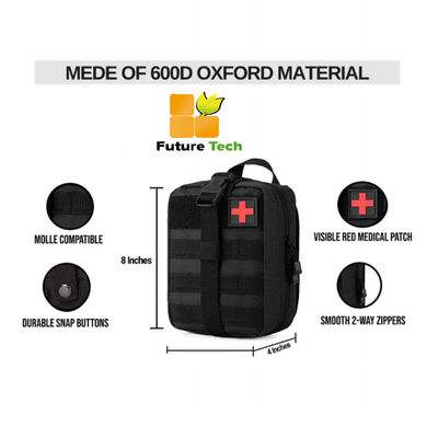 Купить 600D Oxford Fabric First Aid Kit Emergency Bag CE/ISO13485 Сертифицирован для тактического медицинского использования на открытом воздухе Производство в сети