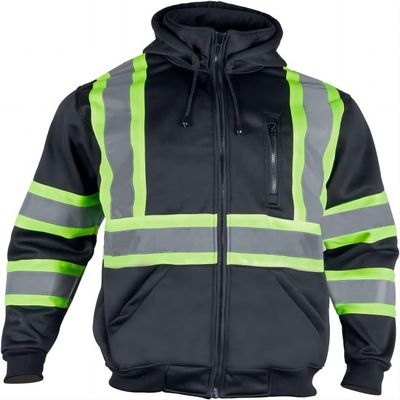 Купить Зимы куртки безопасности 100% полиэстер Workwear отражательной отражательный с ANSI Hoodies Производство в сети