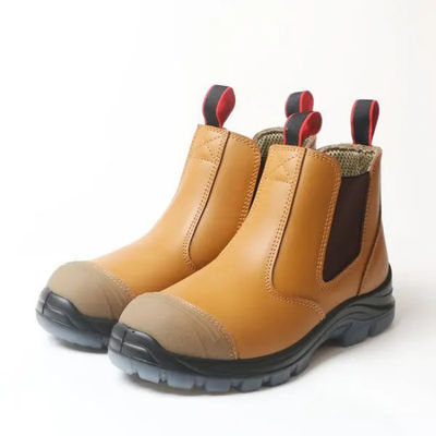 Купить Легкий вес S3 SRC Сертифицированная кожаная обувь безопасности Nubuck Промышленные сапоги US 2-14 Производство в сети