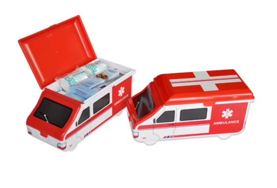Купить Outdoor Ambulance-Shaped First Aid Kit with Custom Logo – Ideal for Medical & Emergency Use Производство в сети