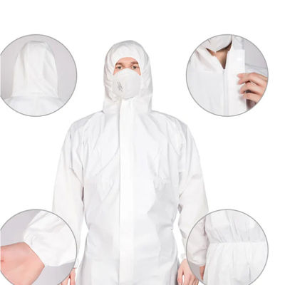 Хорошая цена. Microporous устранимый защитный костюм тела полипропилена Coverall 60GSM брызгает устойчивое онлайн