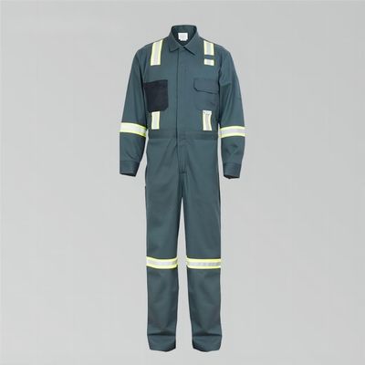Хорошая цена. Одежда работы безопасности костюма Coverall безопасности нейлона 88 хлопок 12 зеленая с рефлектором онлайн