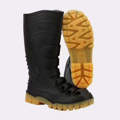Хорошая цена. UK2 - техника безопасности на производстве Gumboots 13 PVC с предохранением от стальной крышки пальца ноги Metatarsal онлайн