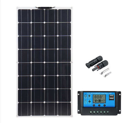 Хорошая цена. Водоустойчивая панель солнечных батарей 100W 12V Flexiable Monocrystalline с регулятором обязанности онлайн